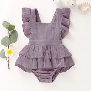 Dusty Purple Romper Smash Birthday Outfit Dress Romper Lavender Dress clothes